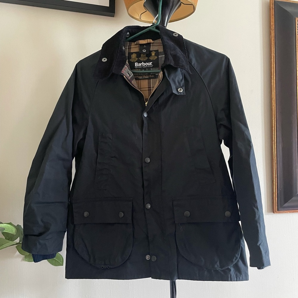 Barbour Bedale Wax Jacket in Navy